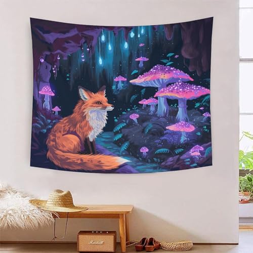 Couverture murale renard jungle, le cadeau déco mixte pour enfant
