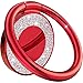 Cell Phone Ring Holder, Allengel 360 Rotation Bling Metal Finger Kickstand Ring Grip for Strongly Magnetic Car Mount Compatible with iPhone 11/X/8/7/6/Case, LG, Nexus, HTC, Samsung Galaxy-Lucky Red