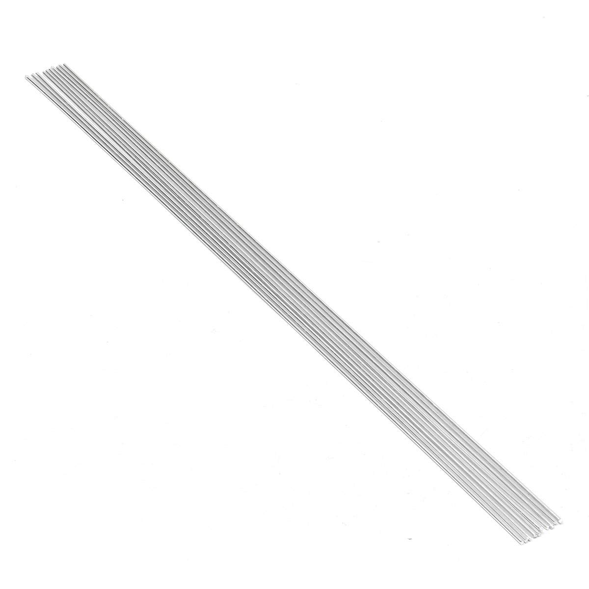KingLan 10Pcs 2.4Mmx50Cm Metal Aluminio Soldadura A Baja Temperatura Varilla De Soldadura para Herramienta De Reparación -100Pcs