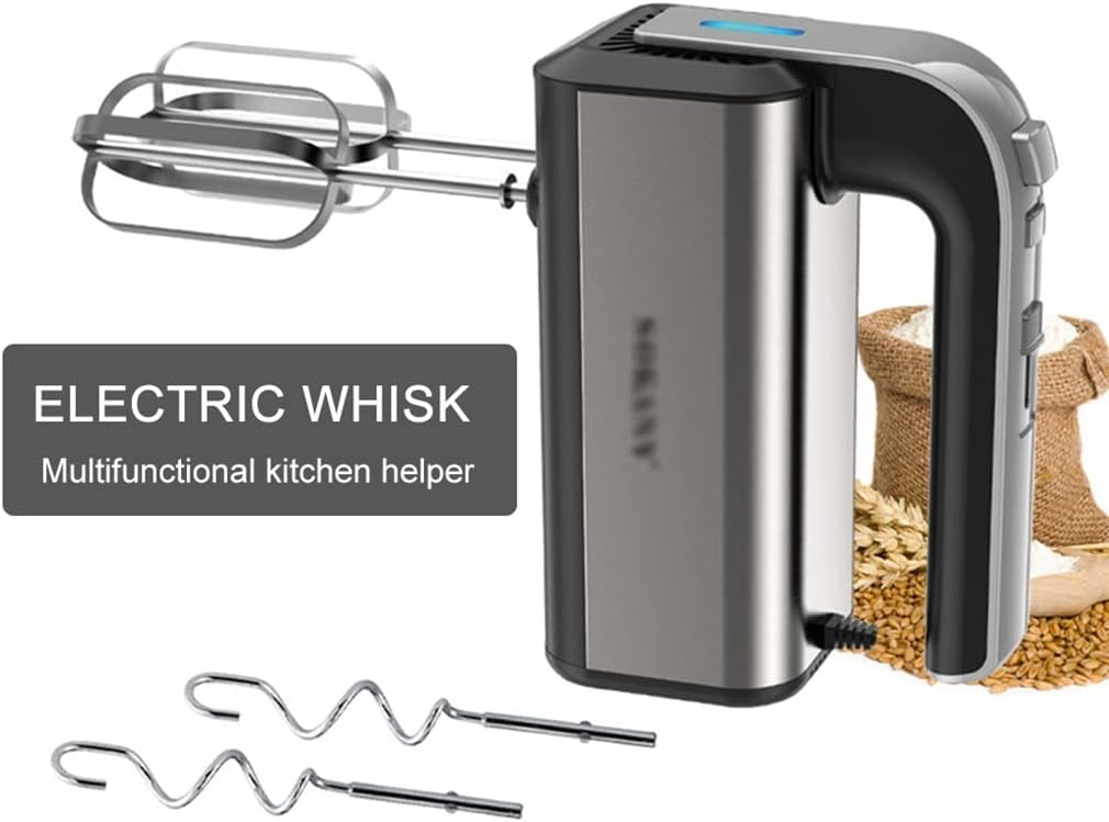 Electric Food Mixer Hand Blender Egg Beater Mixer Spiral Whisk Crea (Color : A Size : As the picture shows)