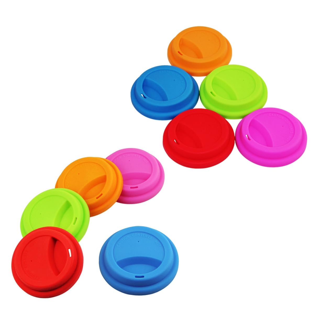 ABOOFAN 15 Pz Copertura tazza in silicone Copertura per tazza in silicone Copertura per tazza colorata il coperchio della tazza bere tazza