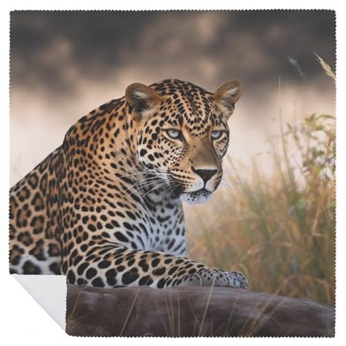 Servilletas de Tela Leopardo African Animal 4 PCS miniatura 6