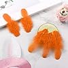 Soarer 300pcs Orange Rooster Feathers Bulk - 3-5inch Craft Feathers for Wedding Home Party, Dream Catcher Supplies and DIY Crafts(Orange) #4