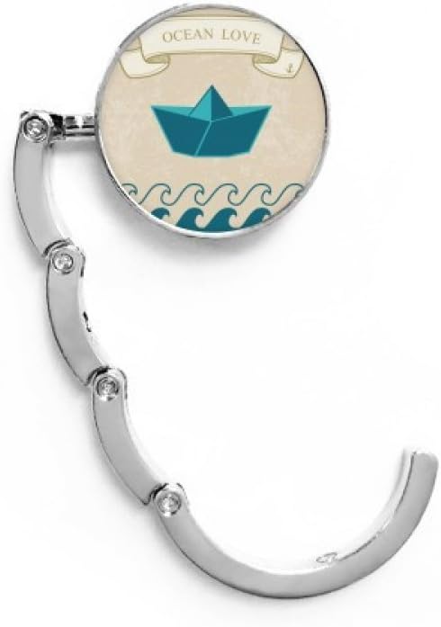 DIYthinker Paper Folding Ocean Love Sea Sailing Boat Table Hook Decorative Clasp Extension Foldable Hanger