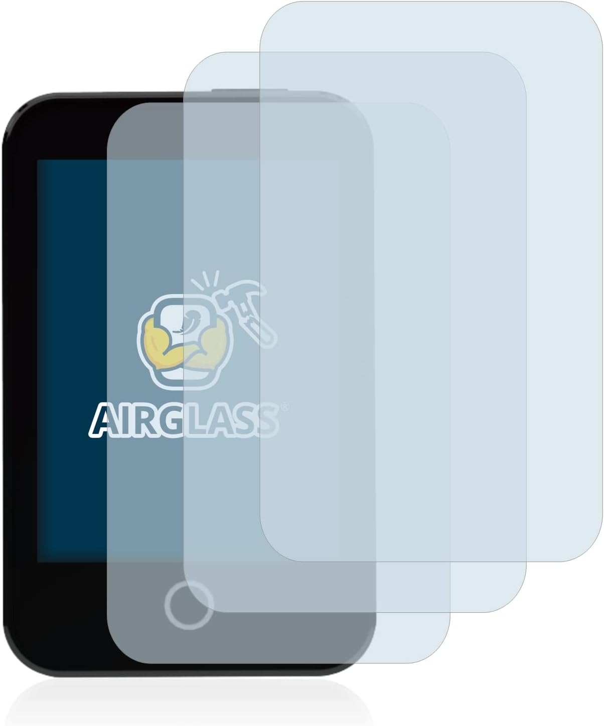 brotect Glass Screen Protector Film for Medtrum A7+ TouchCare (3 Pack) - Glass-Foil 9H Protection [Scratch Resistant, High Clarity]