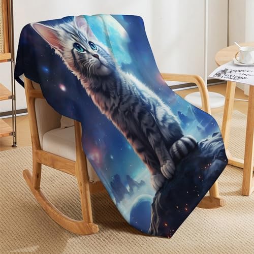 Couverture chat mignon et chaude pour vos soirées sur le canapé - 5