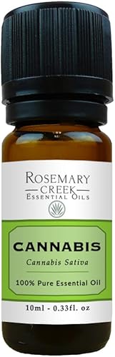 Aceite esencial de cannabis (Cannabis Sativa) 100% puro y natural Grandes propiedades relajantes por Rosemary Creek Essential Oils (0.3 fl oz