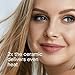 Conair Double Ceramic Flat Iron, 1-Inch Flat Iron Hair Straightener, Five Heat Settings, Extra Long Floating Plates, White