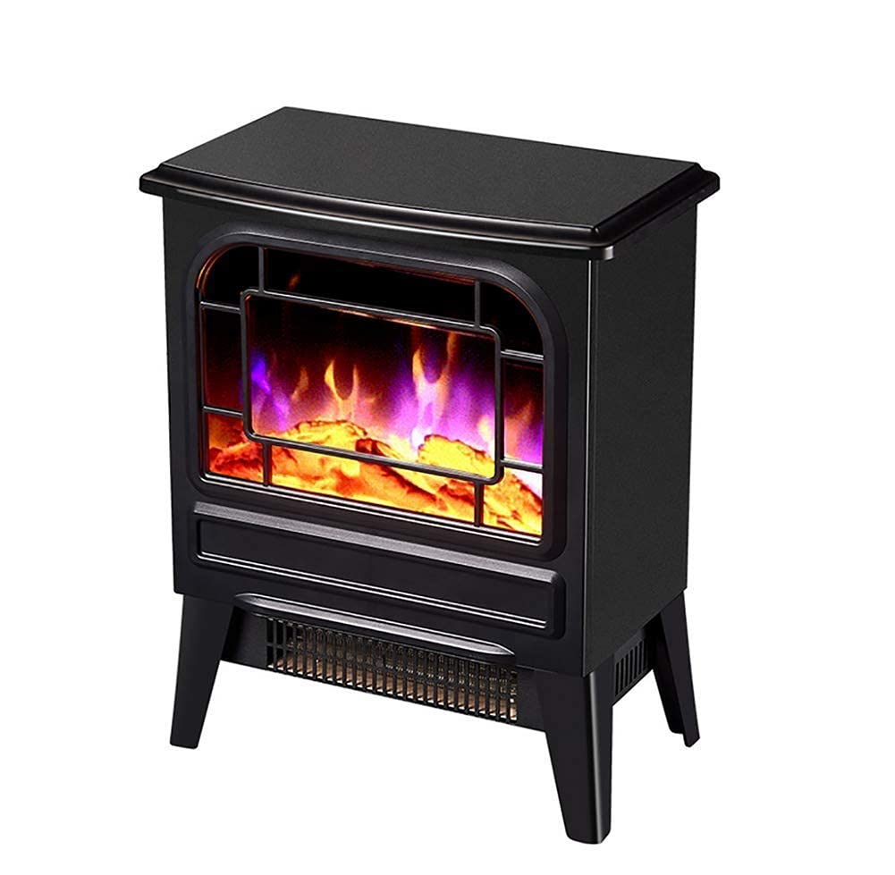 Buy Electric Stove With Wood Stove Flame Effect 2000W Black And White