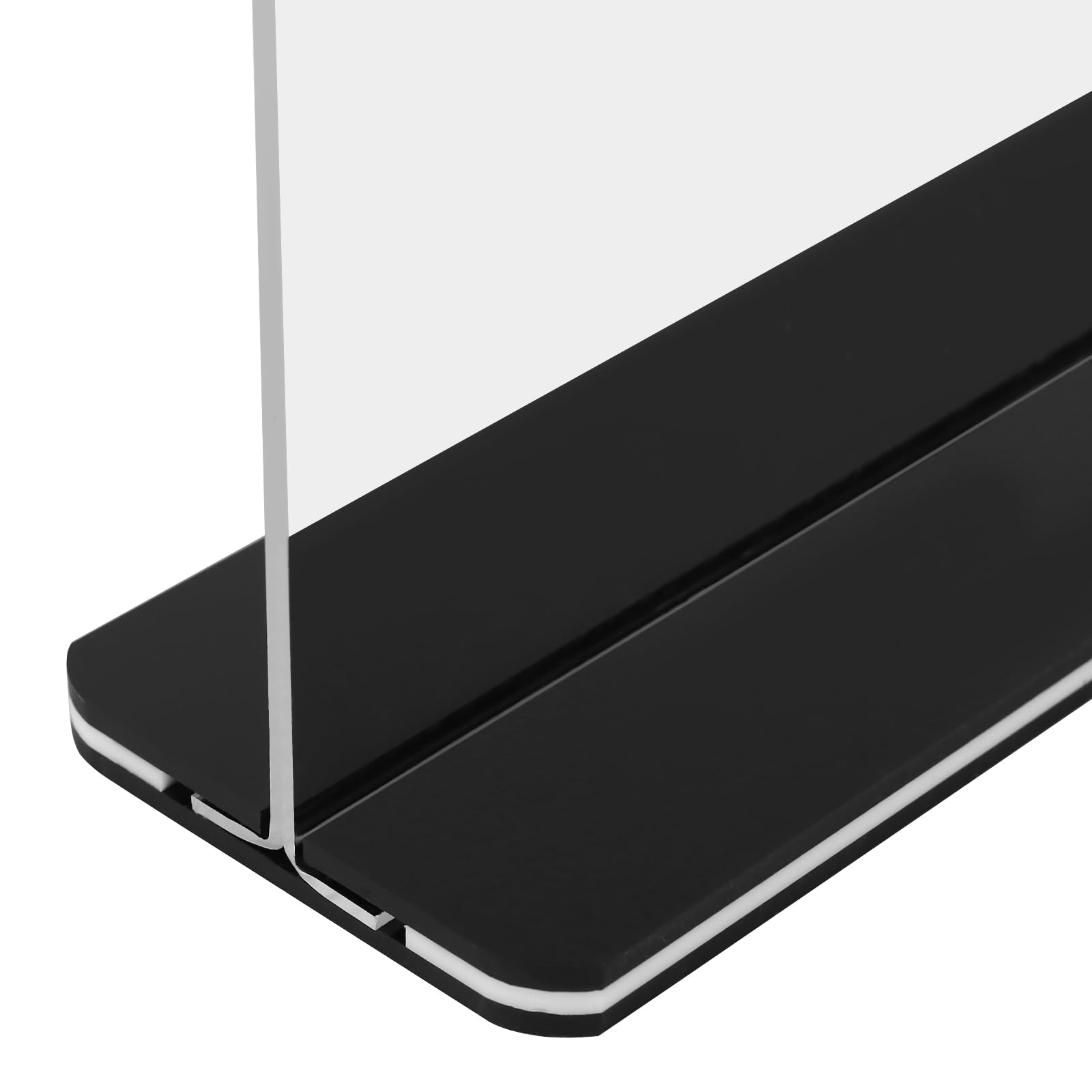 JEUIHAU 10 Pack A5 Acrylic Sign Holder, Double Sided Perspex Display Stand Poster Menu Holder with Base for Restaurant Store Hotel Office Wedding Events - Image 3