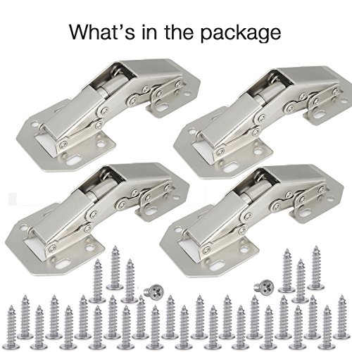 Lancher 4Pack Hinge Easy Installation Hinges Hinge for Drawer