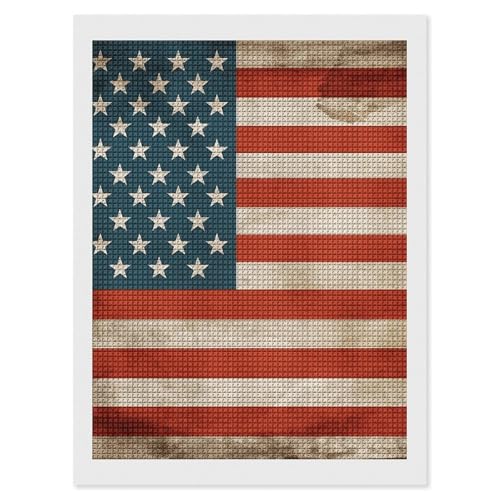 Kit peinture diamant drapeau américain pour une soirée DIY détente