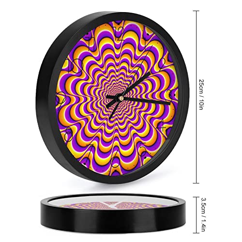 Pendule murale violette moderne horloge silencieuse maison bureau 25cm