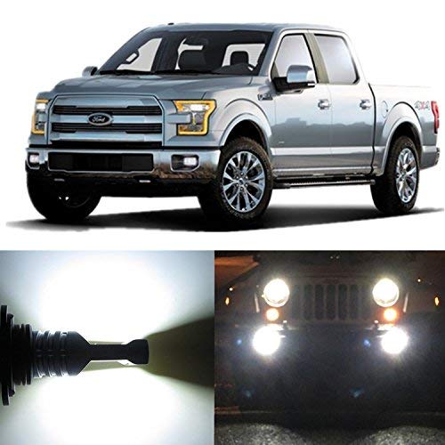 Alla Lighting 2pcs Super Bright 9140 9145 White LED Bulbs Fog Light Compatible with 2005~2017 F150 F250 F350 F450 F550/ 2001~2017 F-250 Super Duty/F-350 Super Duty F-450 Super Duty/F-550 Super Duty