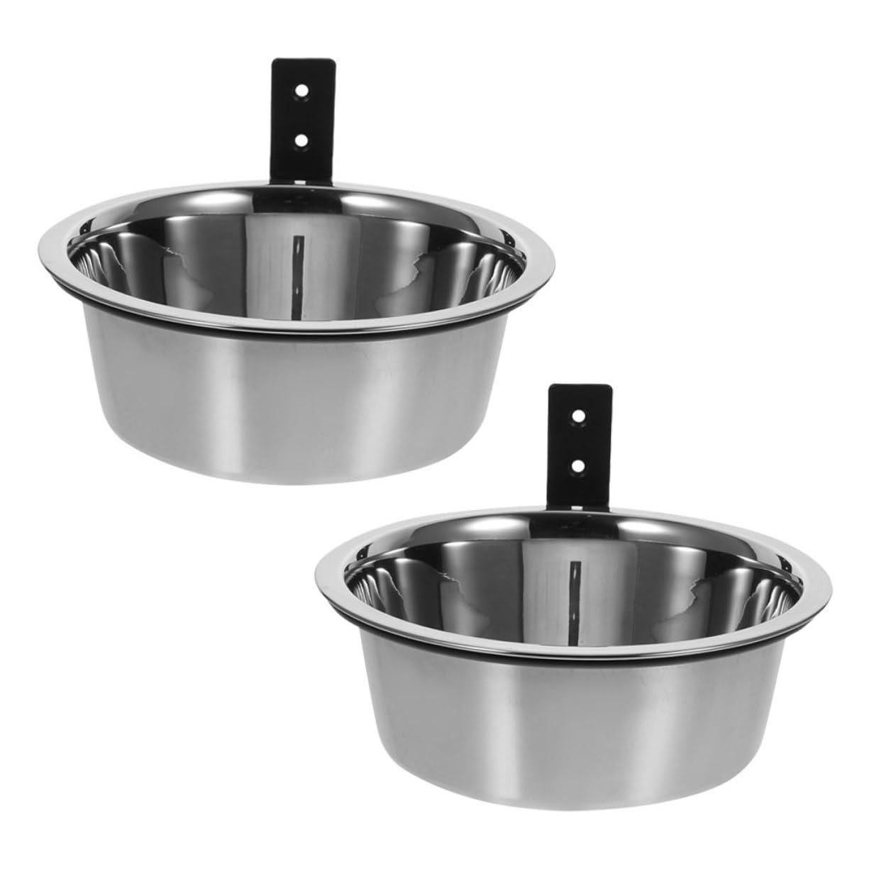 2 Juegos Comederos Altos para Perros de Cuencos de Acero Inoxidable Montados Pared Soporte Elevado para Alimentar Perros Grandes y Cachorros Estación de Comida y Agua