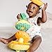 Melissa & Doug Multi-Sensory Pineapple Soft Stacker Infant Toy - Stacking Toys For Babies, Pineapple Stacking Toy For Infants