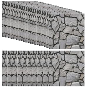 Xnzmyn 30 Stück 3D Wandpaneele Steinoptik