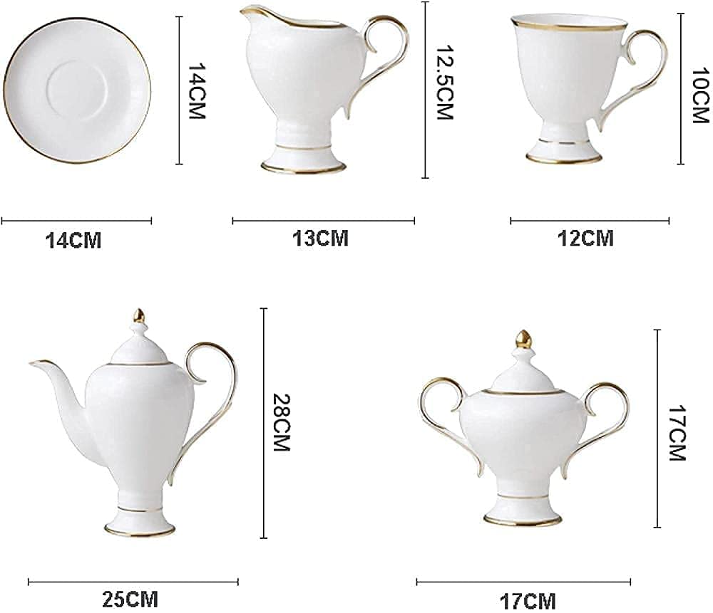 Japoński Czajniczek W Stylu Dworskim, 15 Szt. Porcelanowy Zestaw Do Herbaty Filiżanki Do Kawy Ze Spodkiem Brytyjski Zestaw Do Podwieczorku Z Cukiernicą Słoik Na Krem Dzban Łyżeczki Do Kawy