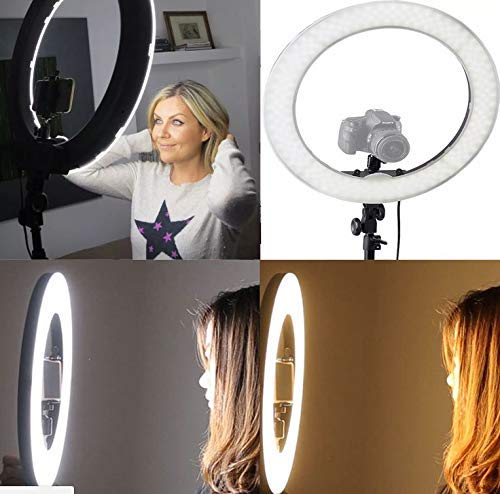 Iluminador Ring Light Led - 48cm - Controle de Cor e Luminosidade