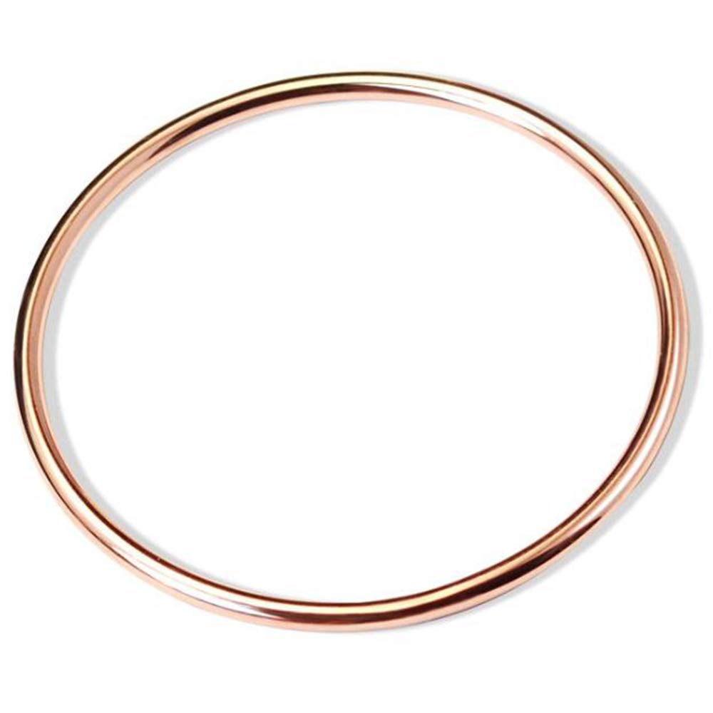 Jude Jewelers Stainless Steel Classical Simple Plain Polished Round Circle Bangle Bracelet