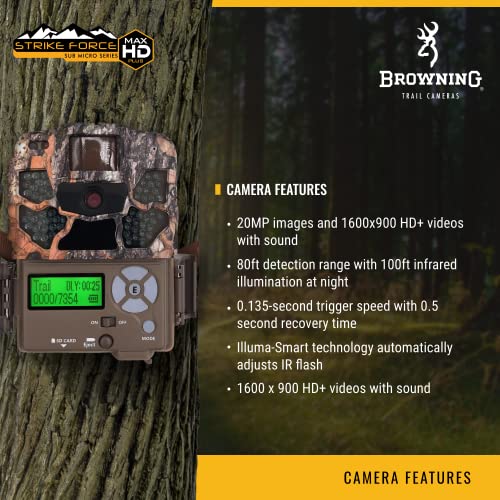 Browning Outdoor Trail Cameras Strike Force Max Hd Plus Btc, Motion Only #TOP3