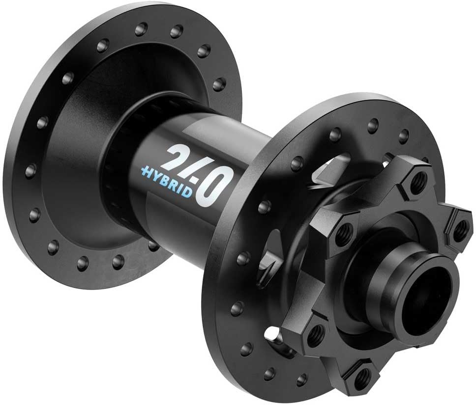 DT Swiss 240 Hybrid Front Hub - 15 x 110mm, 6-Bolt, Black, 32h