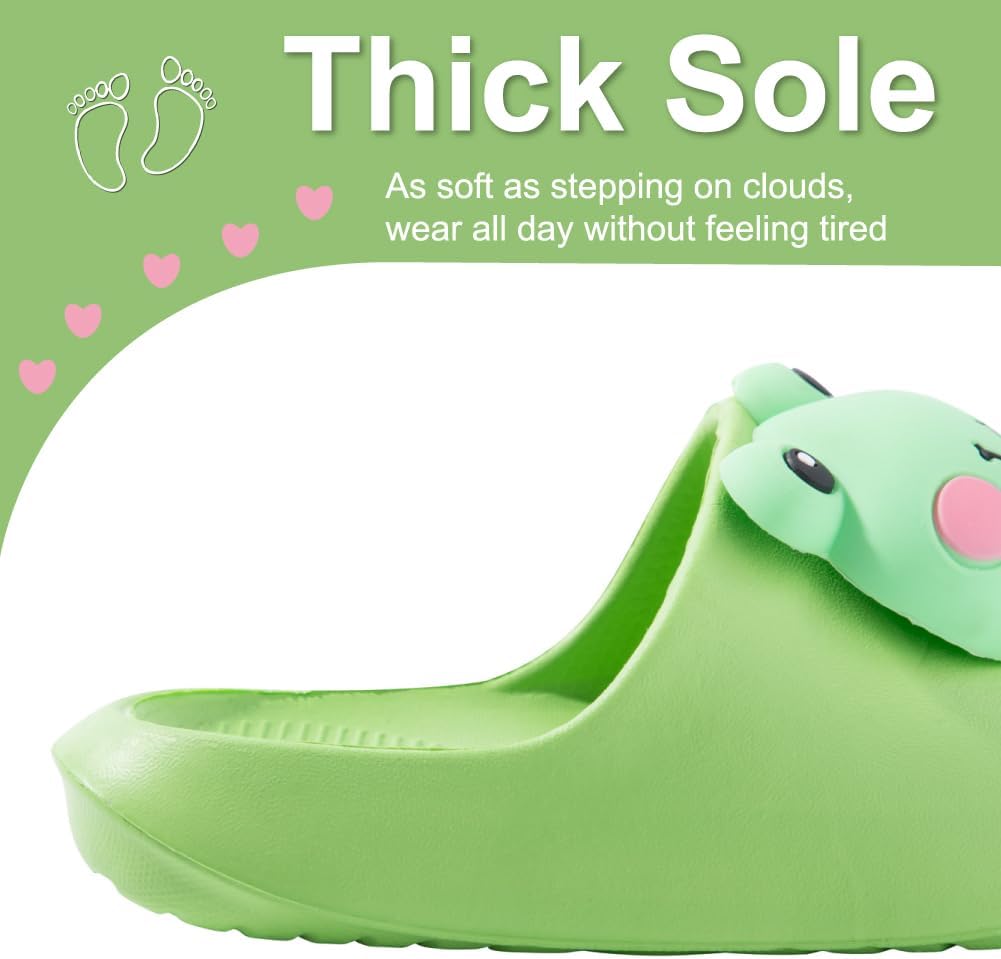 Fiedaz Kids Slides for Girls Boys Toddler Cloud Slides Animal Quick Drying Beach Slides Toddler Pool Shower Flip Flops Slippers - Image 5