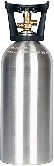 New 10 lb. Aluminum CO2 Cylinder with Carry Handle and CGA320 Valve