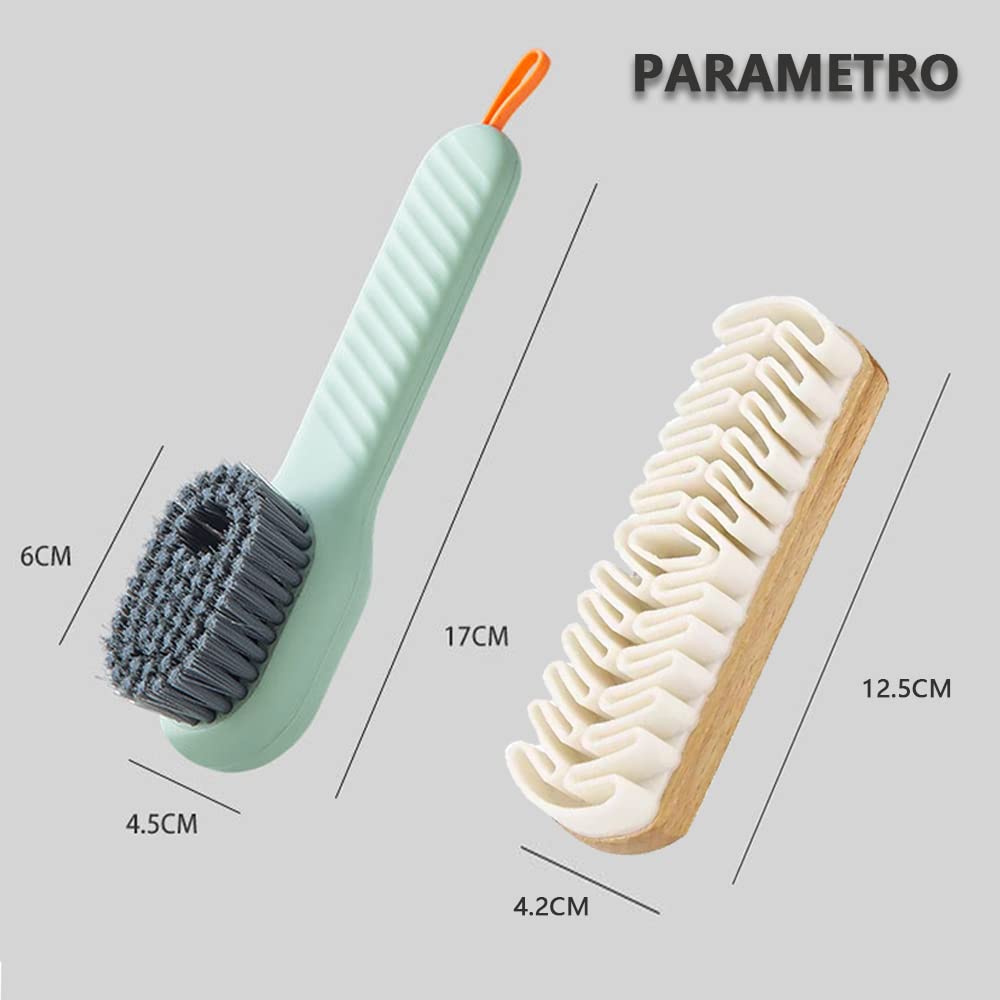 2 Brosses De Nettoyage Multi-usage – Pour Chaussures, Vêtements, Sols, Poils Doux, Design Ergo - 9