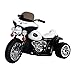 Produktbild HOMCOM Elektro Kindermotorrad Elektromotorrad Kinderelektroauto Kinderfahrzeug Dreirad, 6V, Metall+PP, Schwarz+Weiß, 80x43x54,5cm