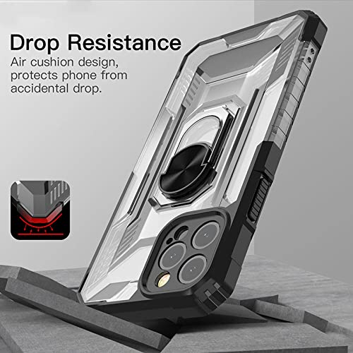 Coque iPhone 12 Pro Max antichoc robuste rouge avec support béquille - 2