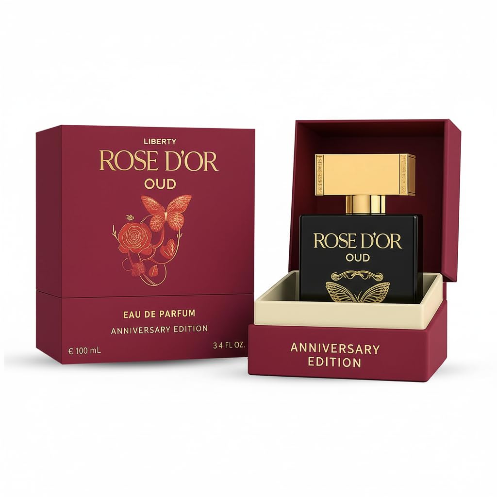 Liberty Rose Oud Anniversary Edition 3.4 Oz/100ml | Unisex Long Lasting Oud Fragrance | Perfume for Men and Women | Woody Floral Oriental Fragrance with Oudh