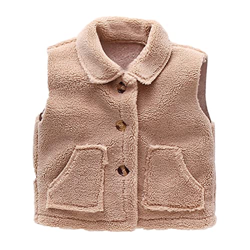Zanjkr Colete de roupas para menino, crianças, crianças, meninos, lã, quente, grosso, roupas de prim