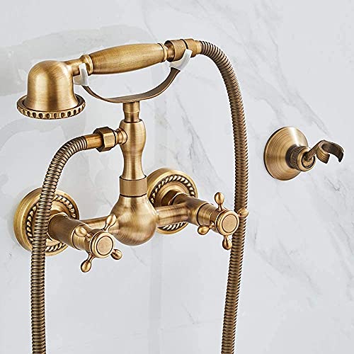 Robinet de salle de bain rétro triple mélange résistant pour rénovation maison