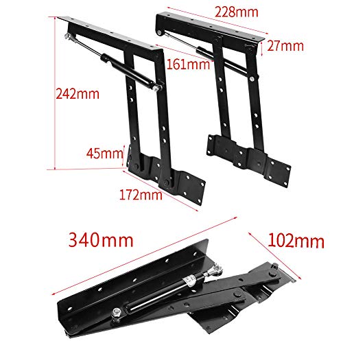 Wincal Lifting Table Hing, Practical Hydraulic Lift Up Hinge, Coffee Table Mechanism Hardware Top Spring Hinge - Image 2