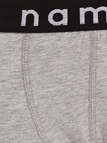 Name It NKMBOXER 2P Solid Noos Boxer, Grigio (Grey...
