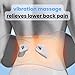 3 in 1 Electric Lumbar Support Pillow, Triple Fusion Back Massager for Pain Relief Deep Tissue, Electric Traction Lifting & Heat Compress, All-Round Support, Waist Wedge Bolster