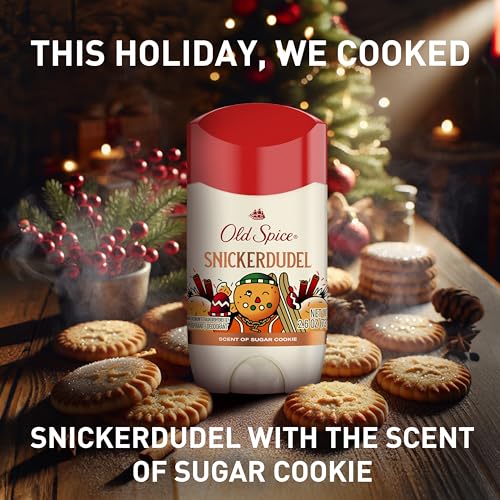 Old Spice Body Wash + Aluminum Free Deodorant for Men, Holidudes: Snickerdudel Holiday Pack, 24/7 Holiday Freshness, Gift Box for Him, Snickerdudel Sugar Cookie, 16 oz & 2.6 oz (Pack of 2) - image 8