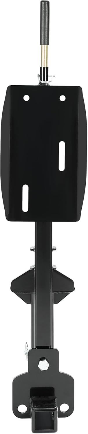 HECASA RV Spare Tire Mount Carrier Fit for 16" 16.5" 19.5" 22.5" 24" RV Wheels 2" Receiver Mount, 10,000 Pounds Capacity, 400 Pounds Tongue Weight Steel Powder Coated Black