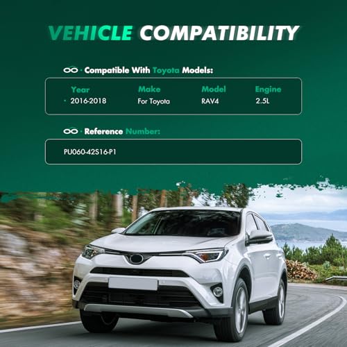 Image of SCITOO 4PCS Mud Flaps Front & Fear Splash Guard set suitable for Toyota for RAV4 2016-2018 PU060-42S16-P1