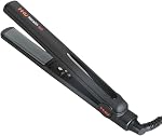 MHU Professional 1 Inch Keratin Ion Flat Iron Tourmaline Ceramic Hair Straightener Instant Heat Up Auto Shut-Off Adjustable Temperature with LED Display Black (285°F-450°F)