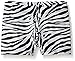 Gia-Mia Dance Big Girls Animal Print Short, Zebra White, Large