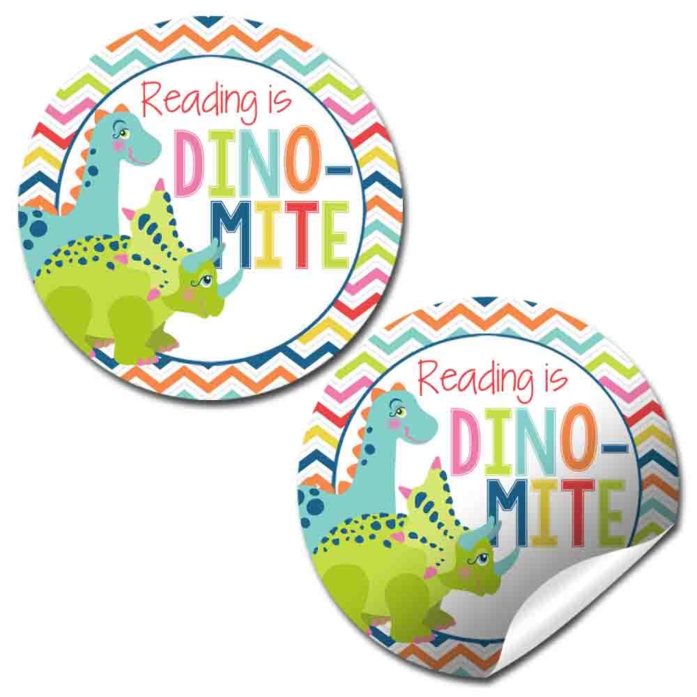 Étiquettes lecture dinosaure AmandaCreation lot de 40
