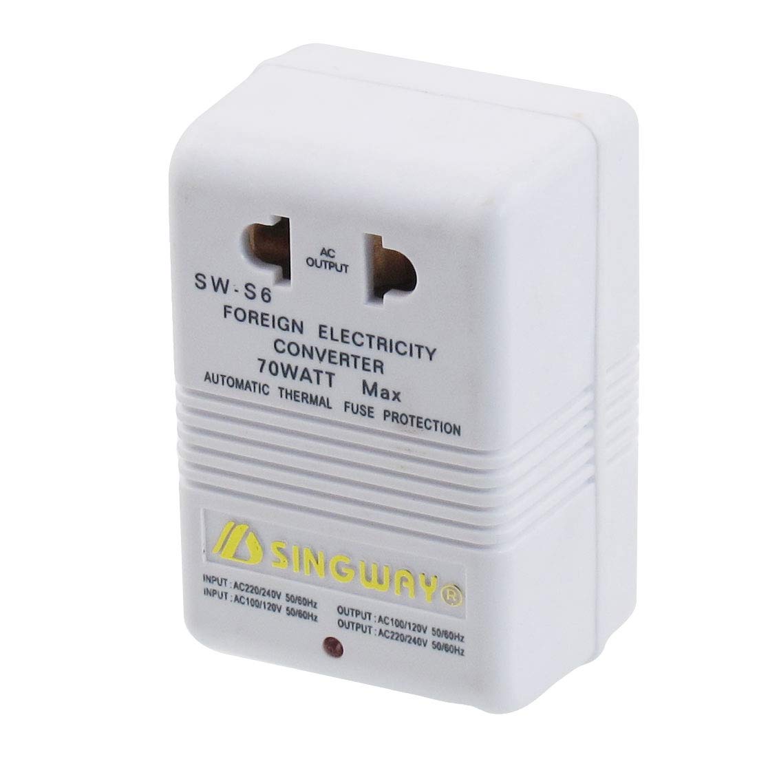 Aexit White Plastic Power supply and power module Shell 2 Position AC-AC 70W Power Supply Converter Transformer