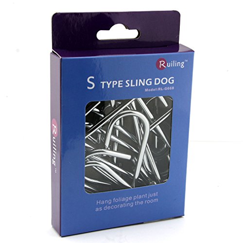 Ruiling Chrome Finish Steel S Hook Cookware Universal Pot Rack Hooks Sturdy Hanging Hooks - Multiple Uses For Kitchenware, Pots, Utensils, Plants, Towels - Set Of 10 #TOP1