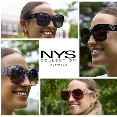 NYS Collection Premium Polarized Oversized Square Sunglasses for Women Lightweight 100% UV Protection3