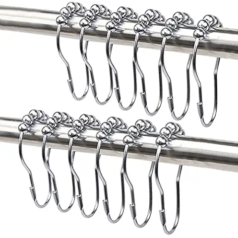 12 Ganchos para Cortina de Ducha DLAND Cover