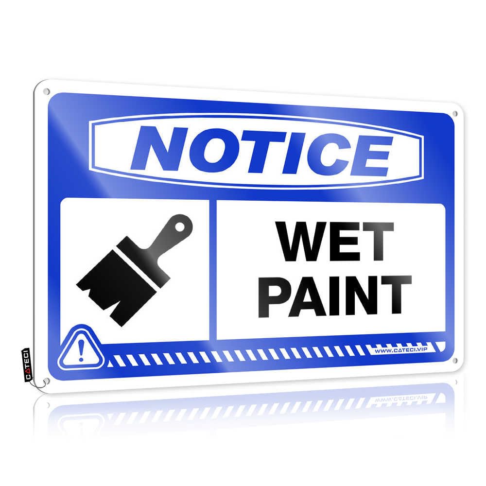 Fzfn Colour Farm Reusable Decoration | Notice Wet Paint Amazing Decorative Wall Art Ready To Hang For Porch(30X40cm)