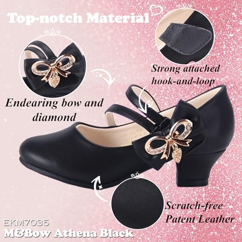 EIGHT KM Mary Jane Shoes for Girls - Toddler Shoes Girl Mary Jane Flats Kid Shoes - Multi Sizes & Colors for Ages 3-13 Years Baby Girl Shoes - Party Wedding Heels for Girls4