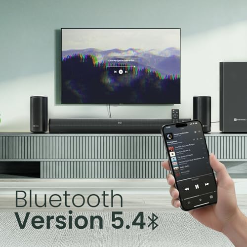 Image of Portronics CineArc 200W Bluetooth Soundbar with Wired Subwoofer for Deep Bass, 5.1 Channel Home Theatre, HD Sound,Multiple EQ Modes, BT 5.4V,HDMI, Optical, AUX, Sleek Remote Control(Black)